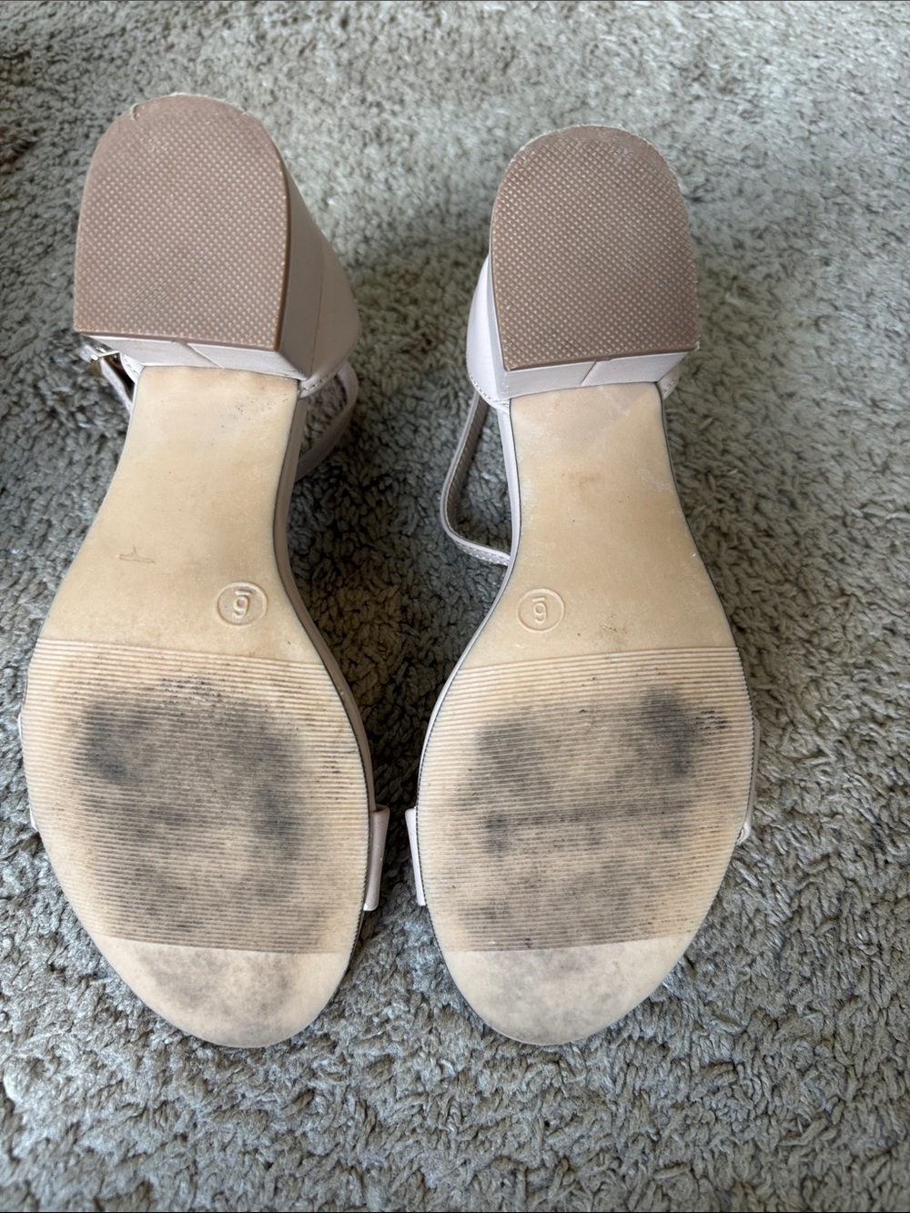 Madden Girl Blush Tan Block Heel Ankle-Strap Sandals - Picture 4 of 4